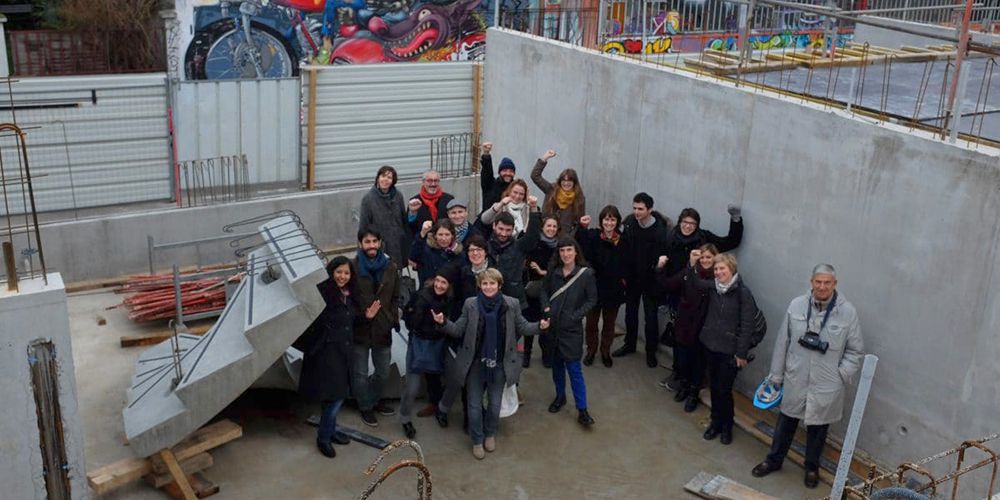 Seconde visite de chantier pour les futurs habitants du Jardin divers